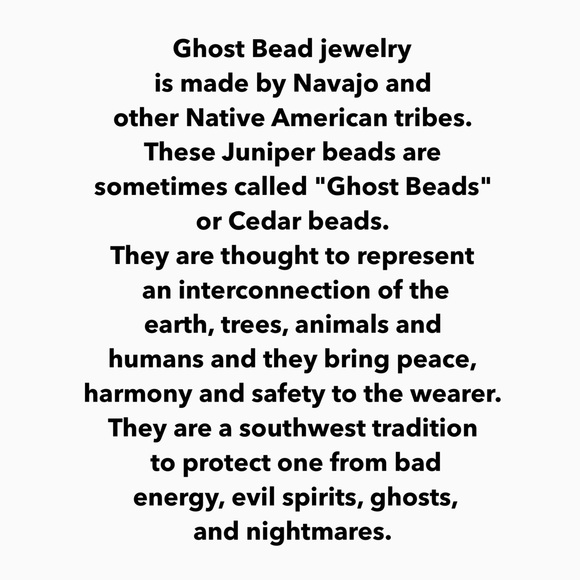Navajo Native American Ghost Bead & Clear Quartz Bracelet - Handmade - Picture 7 of 9